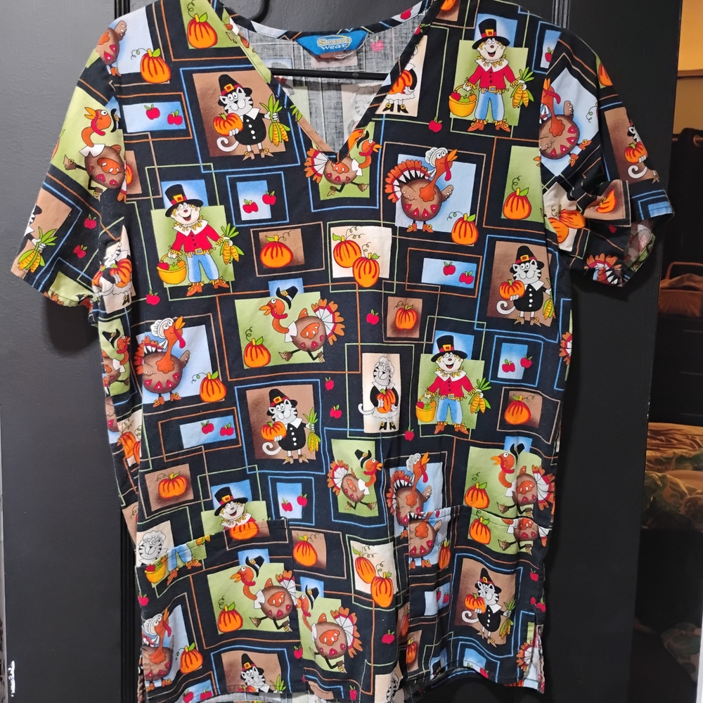 Colorful Halloween-Themed Women's Top